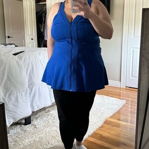 babydoll zip up shirt